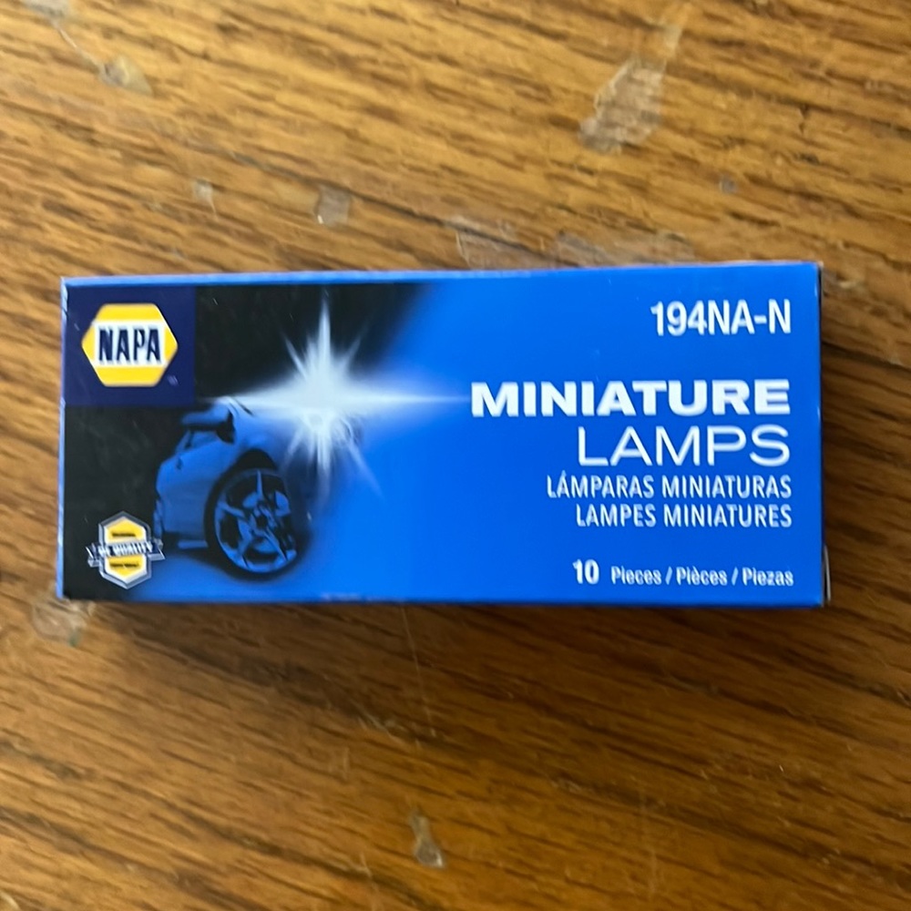 New in Package Napa Automobile Miniature Lamps